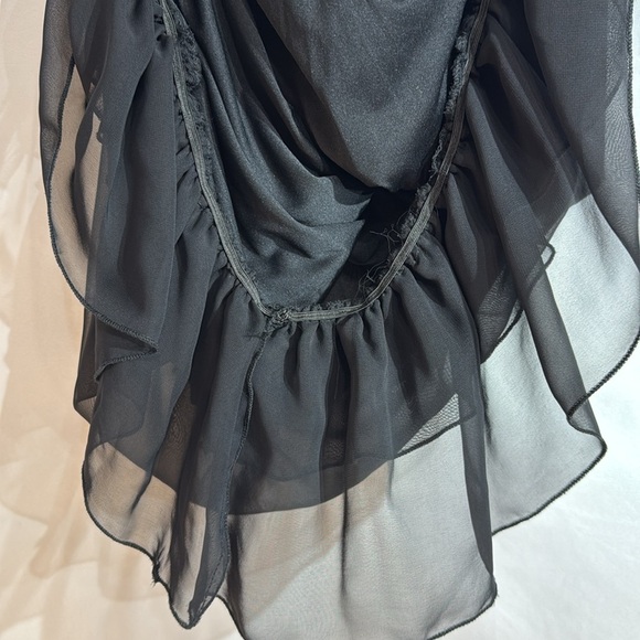 VOICE Black Bubble Dress for Parties Special Occasions Ruffles Sleeveless S - Picture 7 of 7